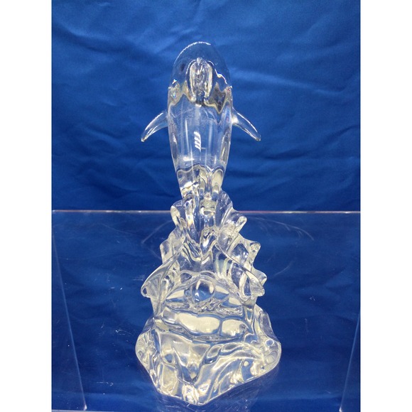 German Wonders of the Wild Lead Crystal Dolphin Figurine - Picture 5 of 6